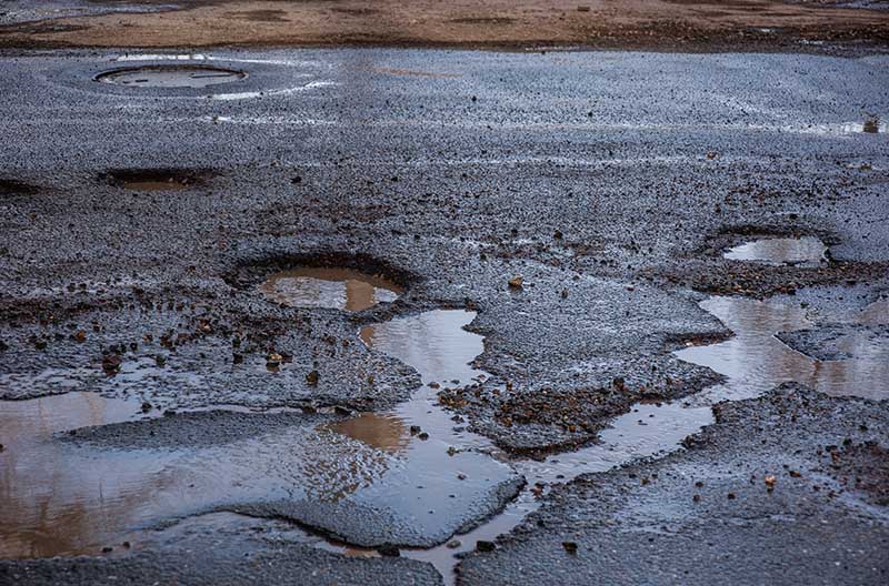 Pothole repairs in County Durham